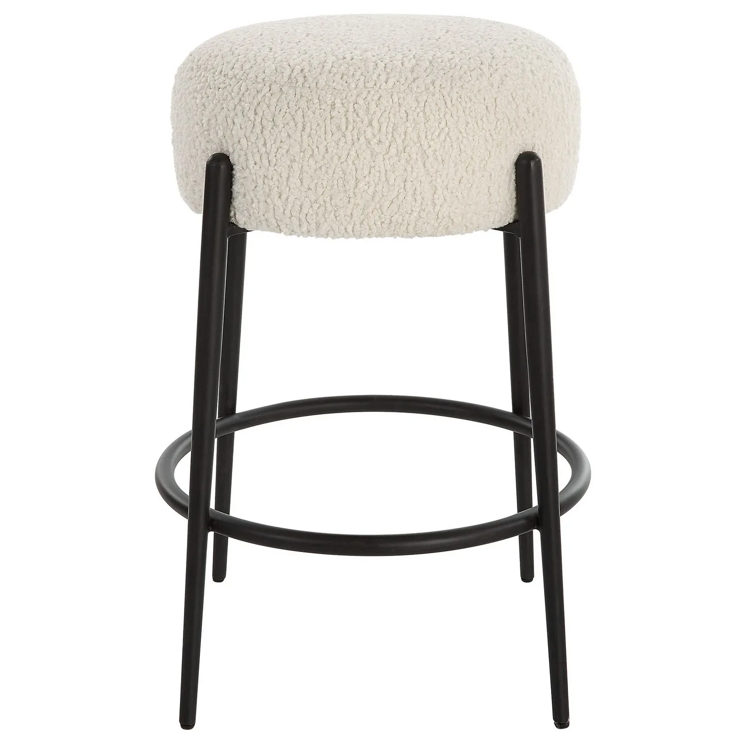 Arles Counter Stool in Satin Black