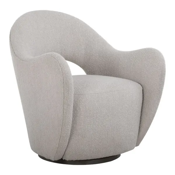 Wander Swivel Chair in Dark Walnut