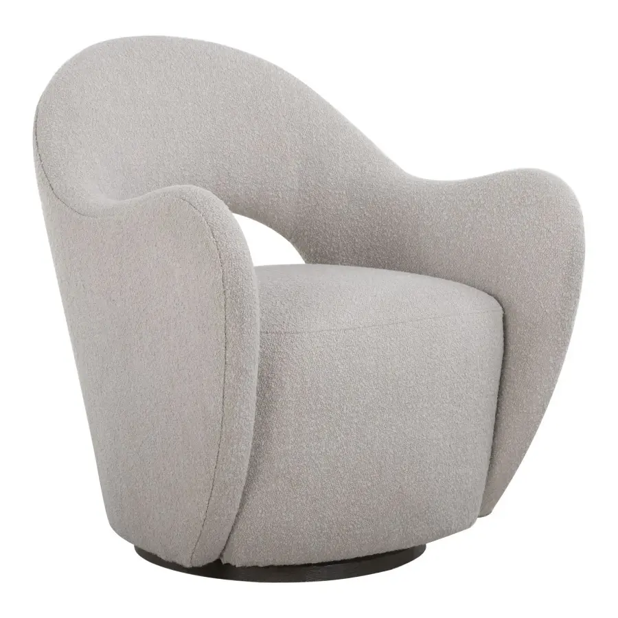 Wander Swivel Chair in Dark Walnut
