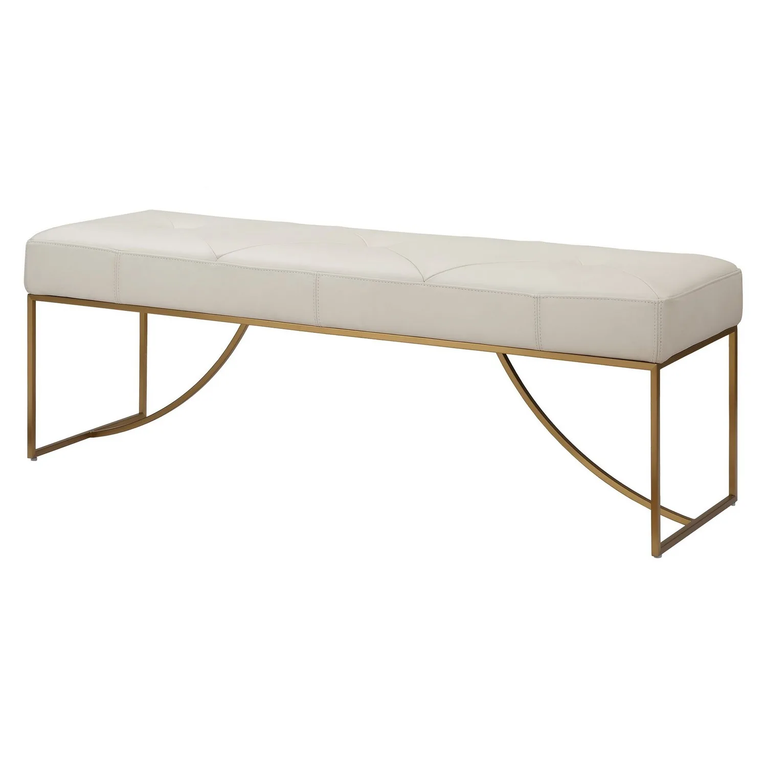 Swale Bench in Brushed Brass