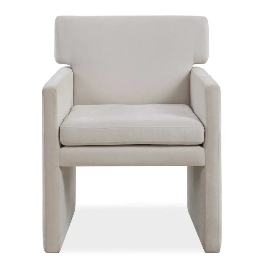 Colette Dining Chair in Ivory Velvet