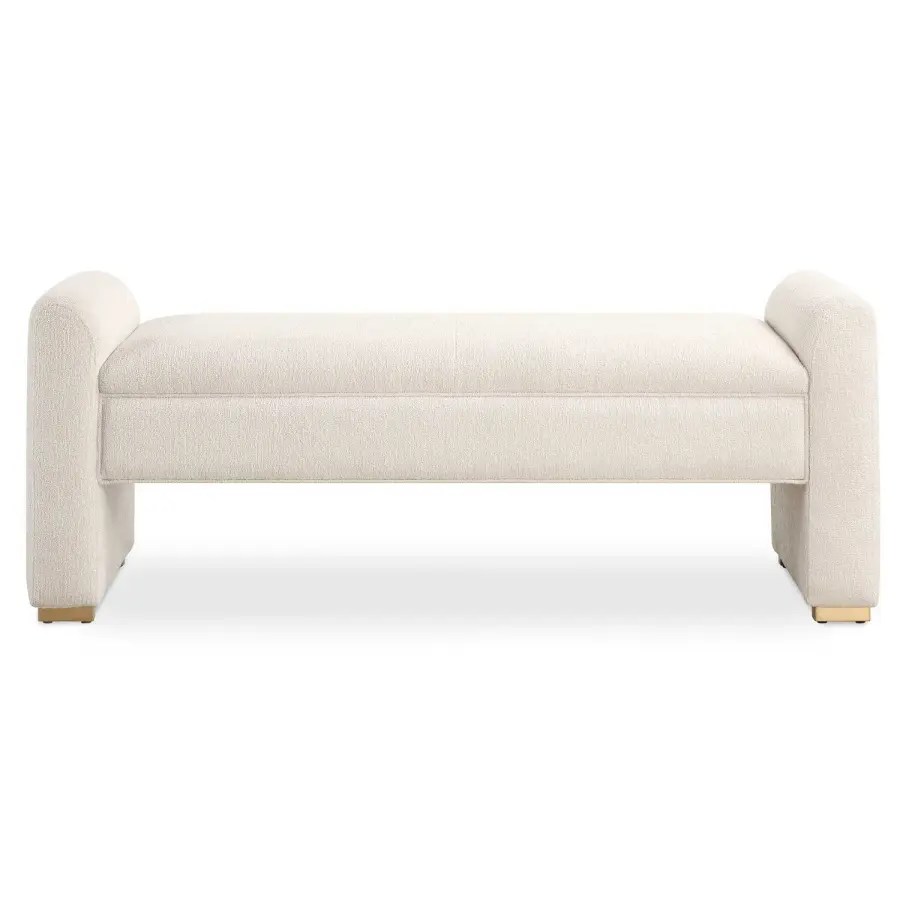 Caliste Bench in Brushed Brass