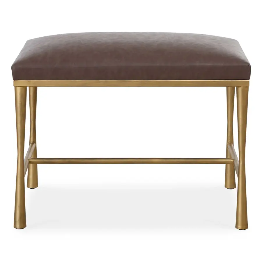 Reform Bench in Antiqued Gold