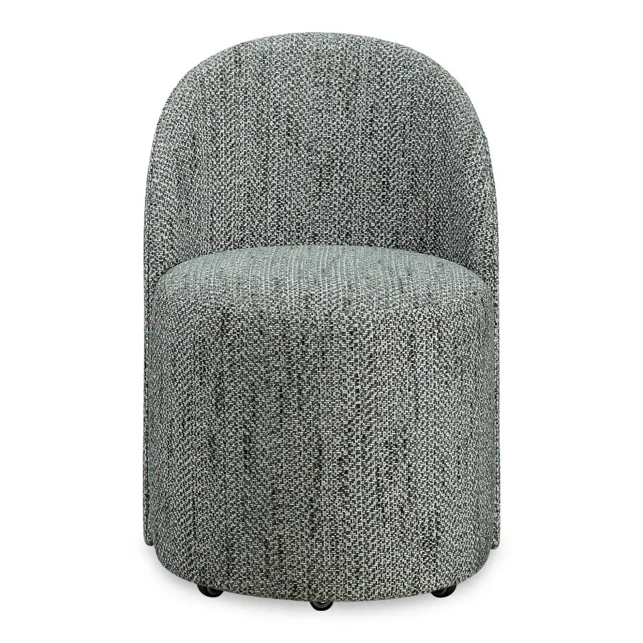 Roll With It Dining Chair in White And Teal