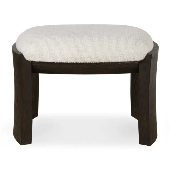 The Port Bench Is A Modern Accent Piece That Embodies Scandinavian Design Principles With Its Clean Lines And Functional Form. The Playful Scooped Profile Is Enhanced With Chiseled Texturing Finished In Dark Walnut, Complemented By A Plush Upholstered Seat In Crisp, Textured White Polyester. Collection: Port Designer: Matthew Williams Finish: Dark Walnut Width: 24.00" Height: 18.00" Length: 18.00" Weight: 19.89 lb Material: Rubber Wood, Plywood, Fabric, Foam, Hardware Country of Origin: China Safety Rating: Indoor Only