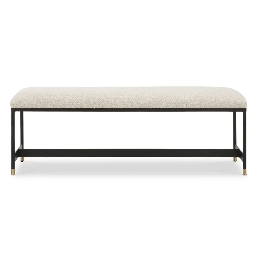 Halston Bench in Matte Black