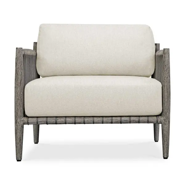Crafted From Rich, Weathered Dark Gray Mahogany And Adorned With Hand Wrapped Charcoal Gray Rope Along The Sides, The Borneo Lounge Chair Offers A Touch Of Rustic Elegance. Oyster White Cushions In Solution Dyed Acrylic Fabric Provide A Comfortable Contrast To The Natural Wood And Woven Accents. Collection: Borneo Designer: PIETRO MORUCCI Finish: Dark Gray Width: 32.00" Height: 29.75" Length: 32.50" Weight: 29.00 lb Material: Mahogani Wood With Rope Ole R13 Dia And Fabric Crescent Cloud Dancer Country of Origin: Indonesia Safety Rating: Indoor/Outdoor