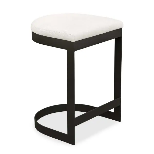 The Maude Outdoor Counter Stool Blends Industrial Style With Cozy Comfort, Featuring A Durable, Powder Coated Steel Frame In Java Black Paired With A Plush Cushion In Heavily Textured Taupe Gray Olefin Fabric. Collection: Maude Designer: Matthew Williams Finish: Black Width: 17.25" Height: 26.00" Length: 17.25" Weight: 24.80 lb Material: Stainless Steel And Fabric ATEJA LA CONCHA 160 Country of Origin: Indonesia Safety Rating: Indoor/Outdoor
