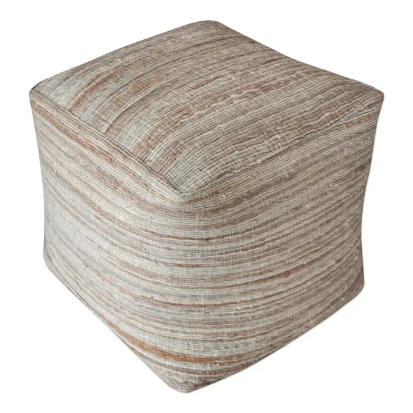 Handwoven Of 100% Natural Hemp Fibers In Tones Of Butterscotch And Light Tan, Creating Extra Durability. Has Versatile Use As An Ottoman, Extra Seating For Guests, Or Even An Accent Table When Topped With A Decorative Tray. Collection: Shiro Finish: Butterscotch And Light Tan Width: 18.00" Height: 18.00" Length: 18.00" Weight: 5.00 lb Material: Hemp Country of Origin: India Safety Rating: Indoor Only