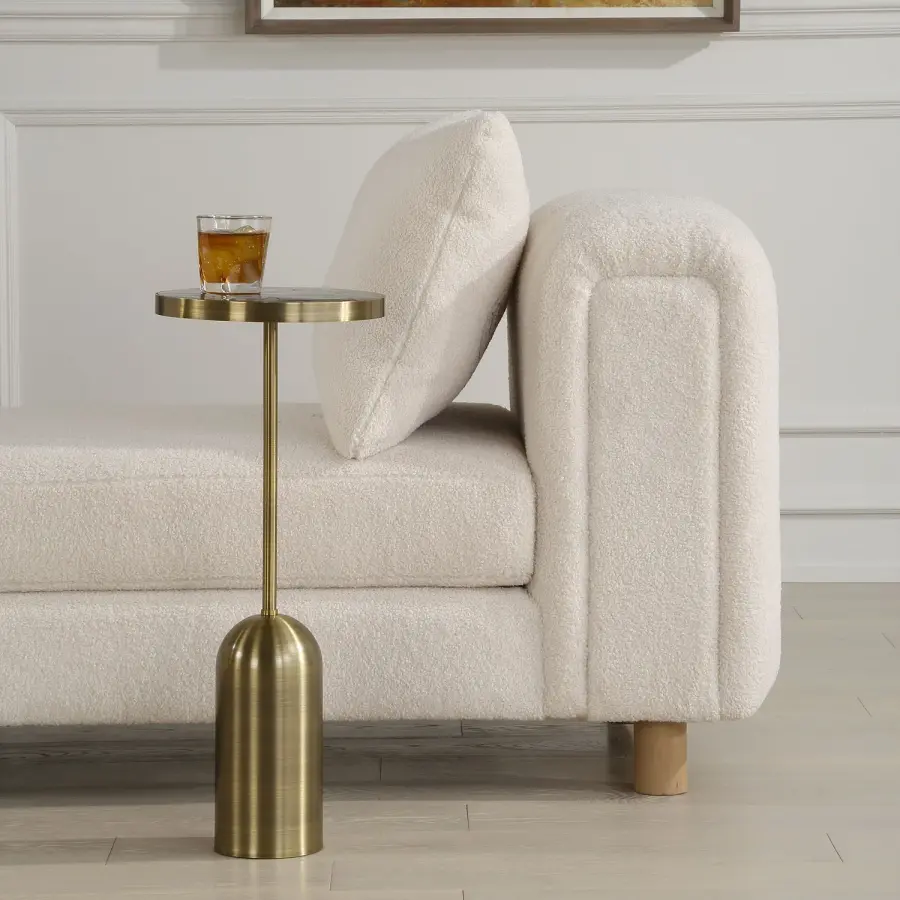 Pascal Drink Table in Brushed Brass Stainless Steel
