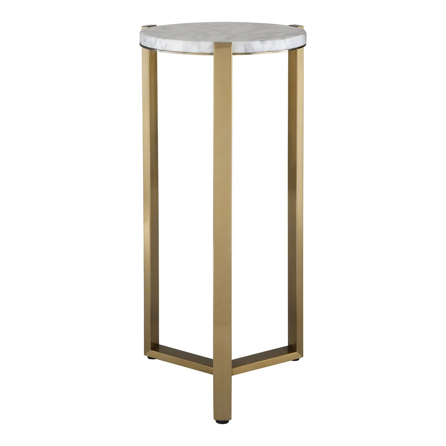 Pietra Drink Table in Antique Brass