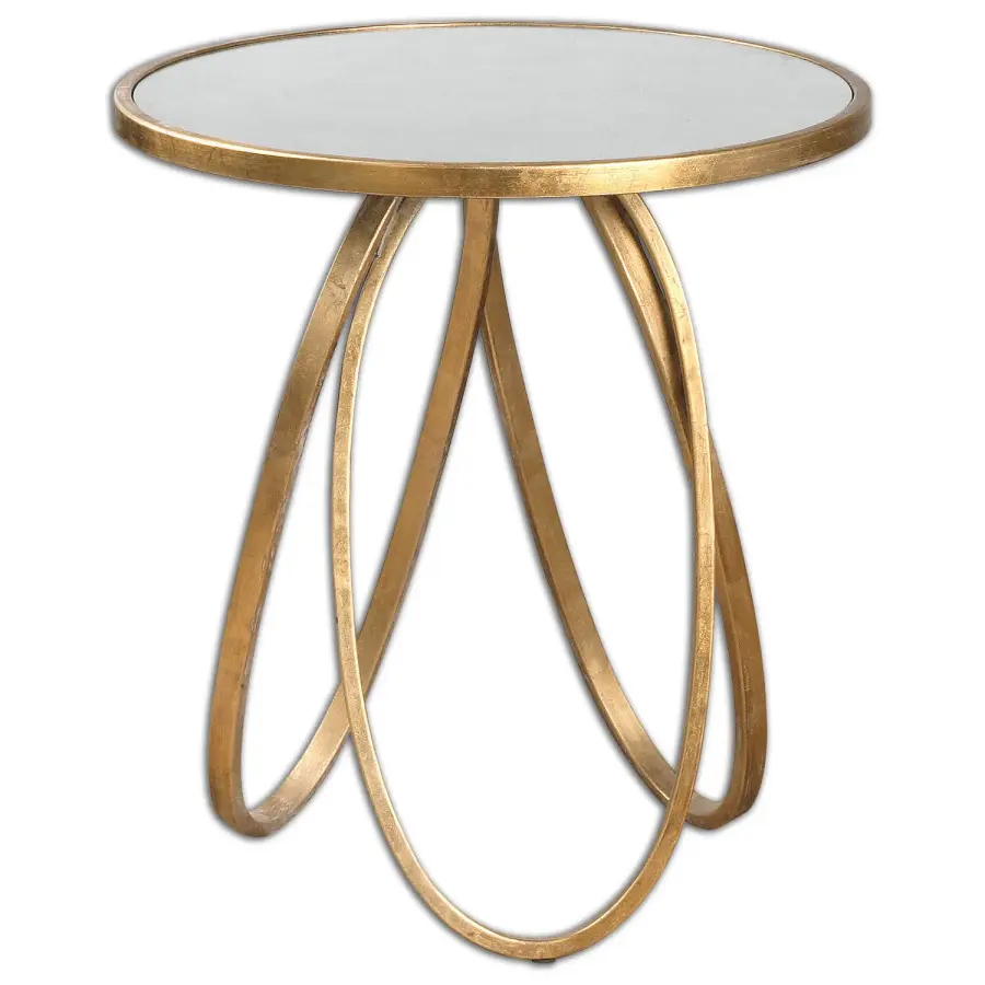 Montrez Accent Table in Gold Leaf