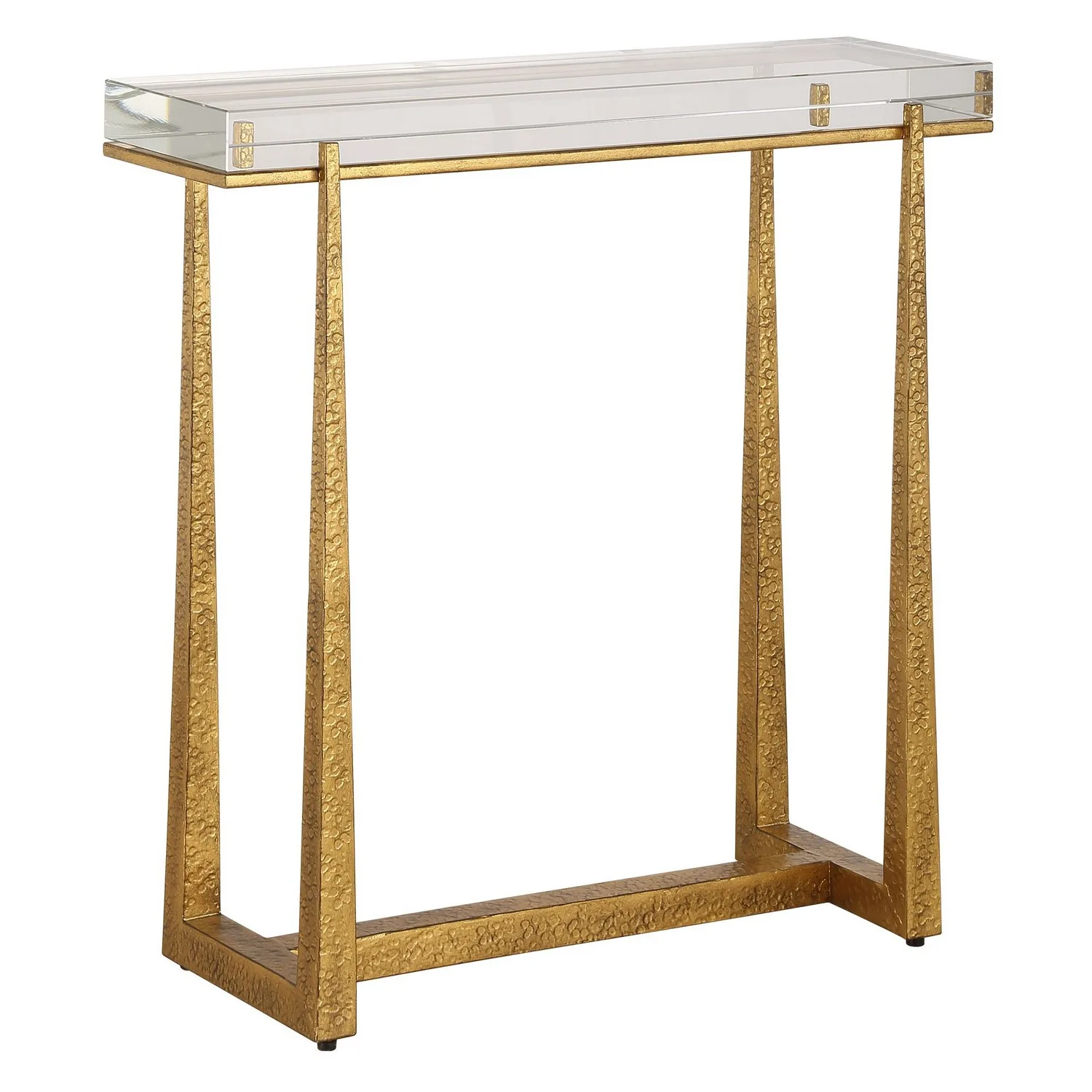 Midas Accent Table in Antique Gold