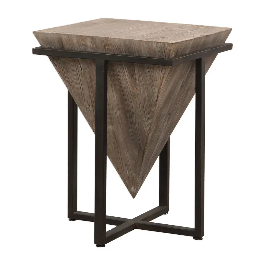 Bertrand Accent Table in Aged Black