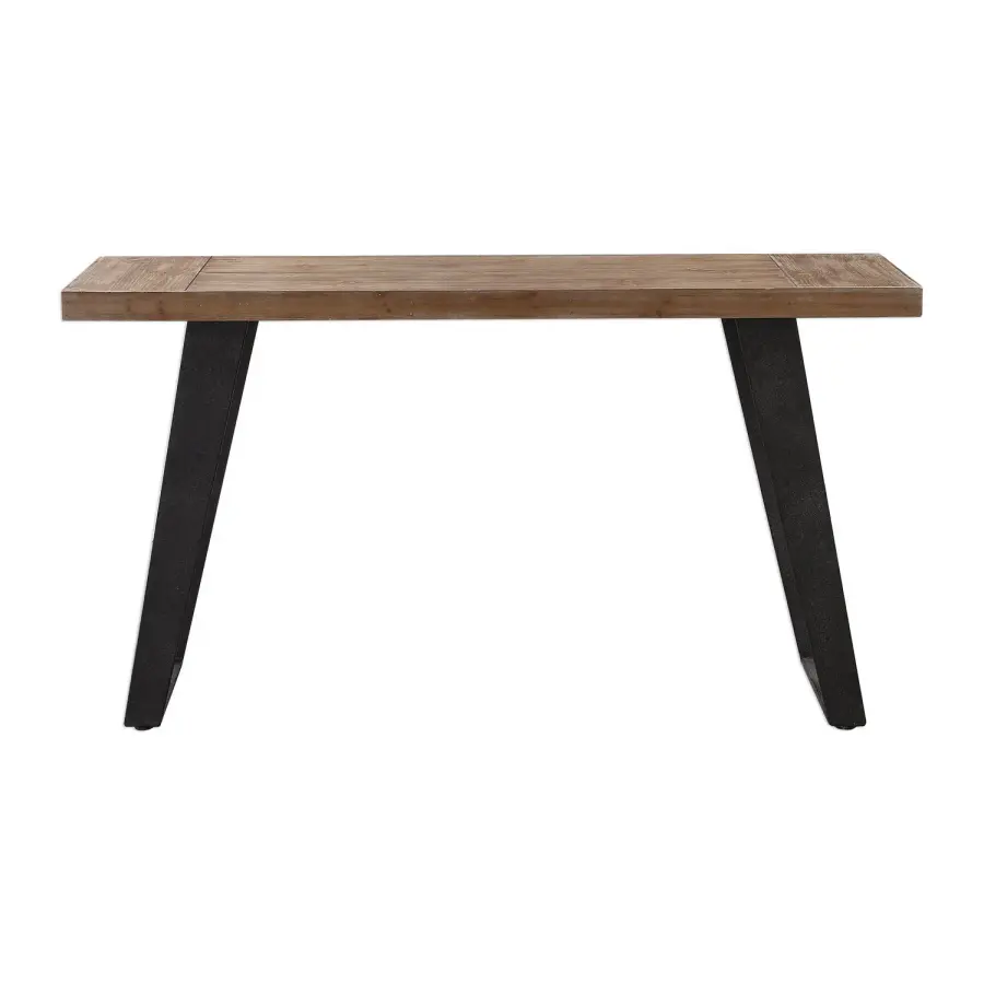 Freddy Console Table in Aged Black