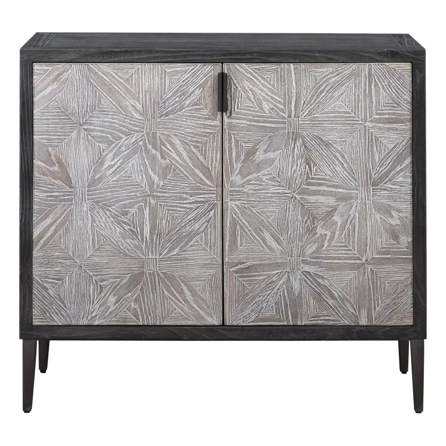 Laurentia Two Door Accent Cabinet in Light Gray