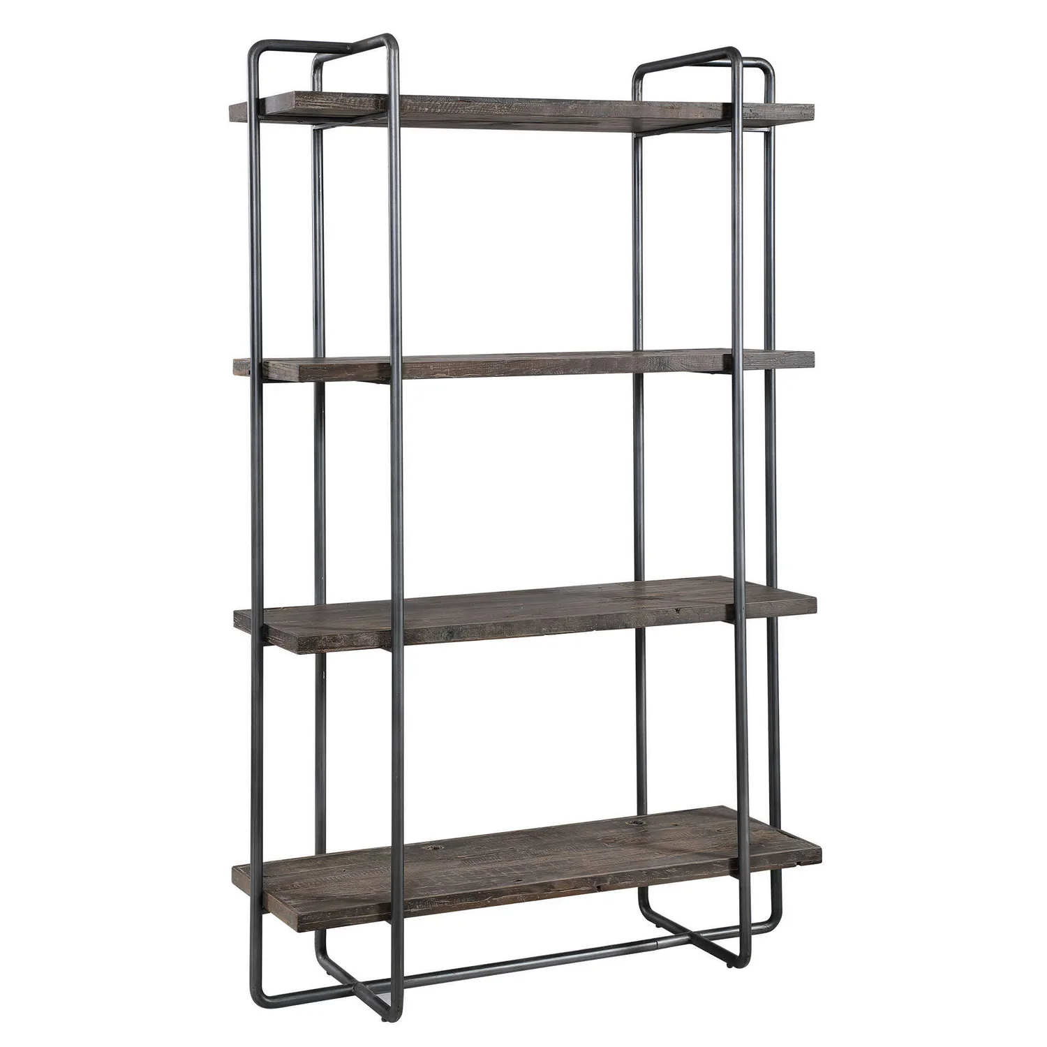 Stilo Etagere in Dark Brushed Pewter