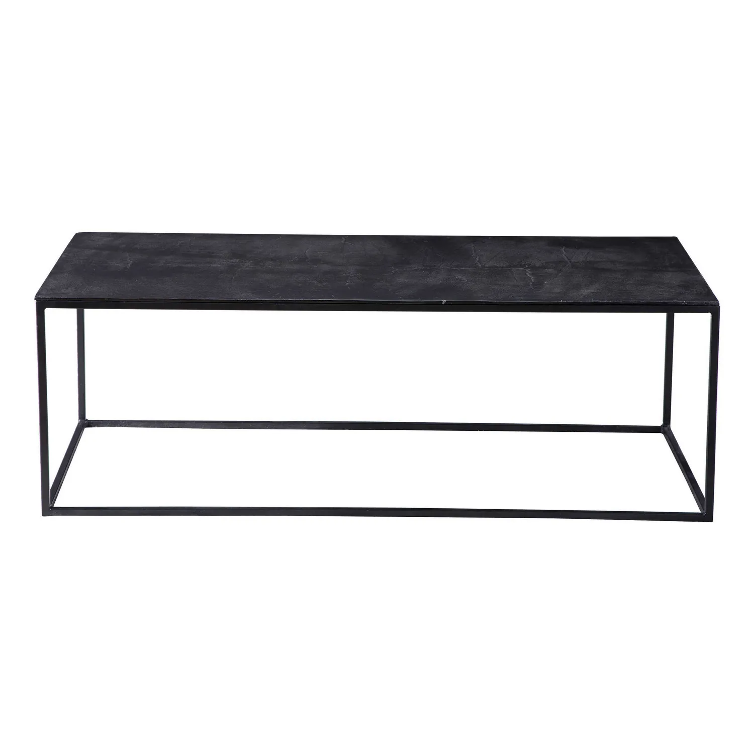 Coreene Coffee Table in Aged Black Iron
