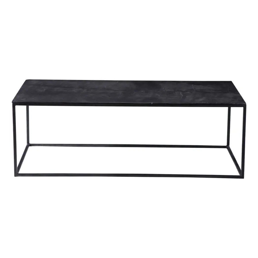 Coreene Coffee Table in Aged Black Iron
