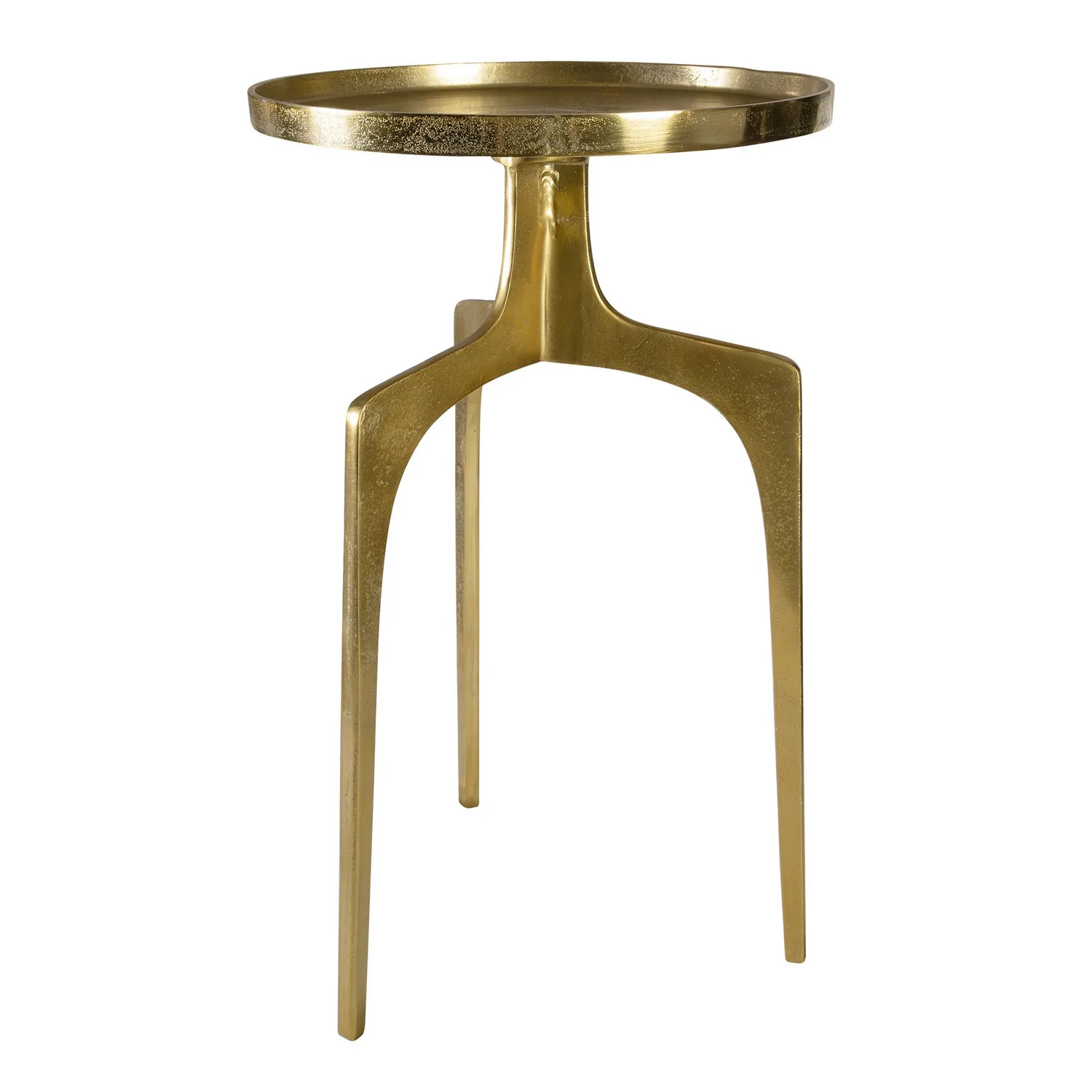 Kenna Accent Table in Textured Soft Gold
