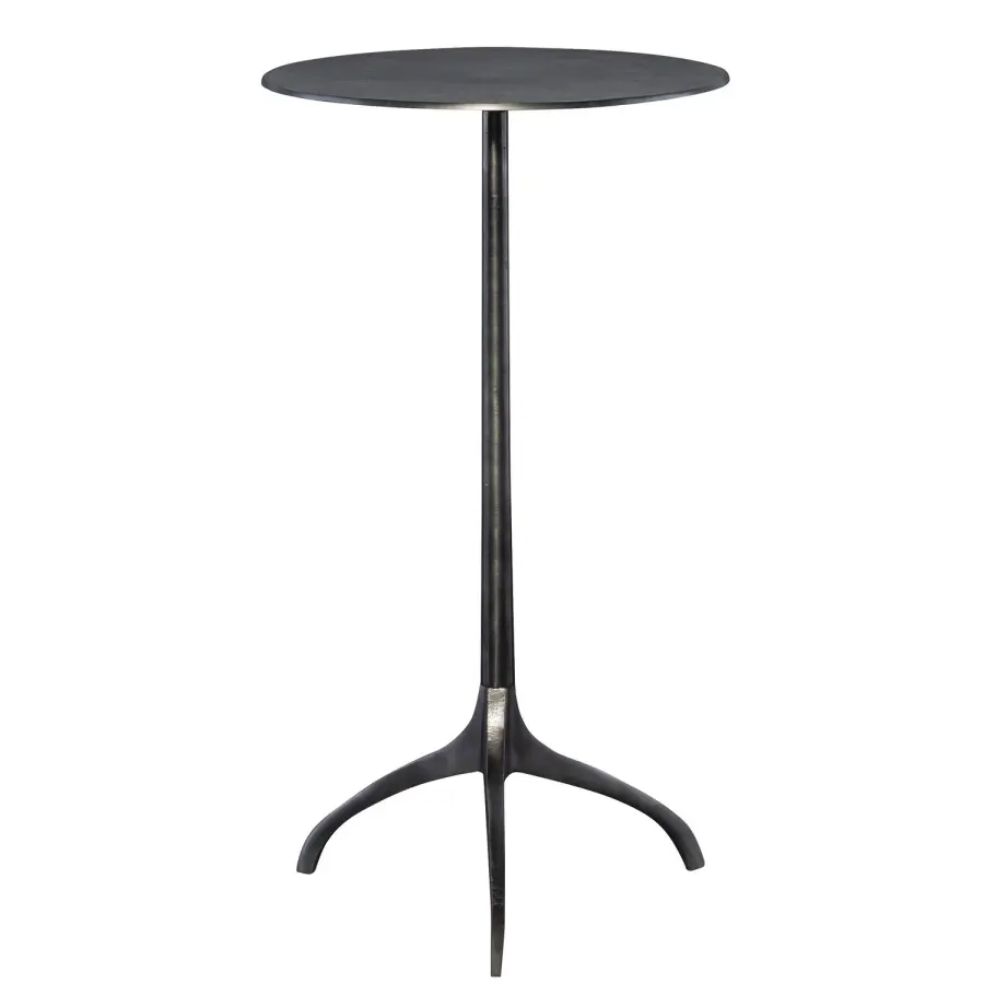 Beacon Accent Table in Antique Nickel