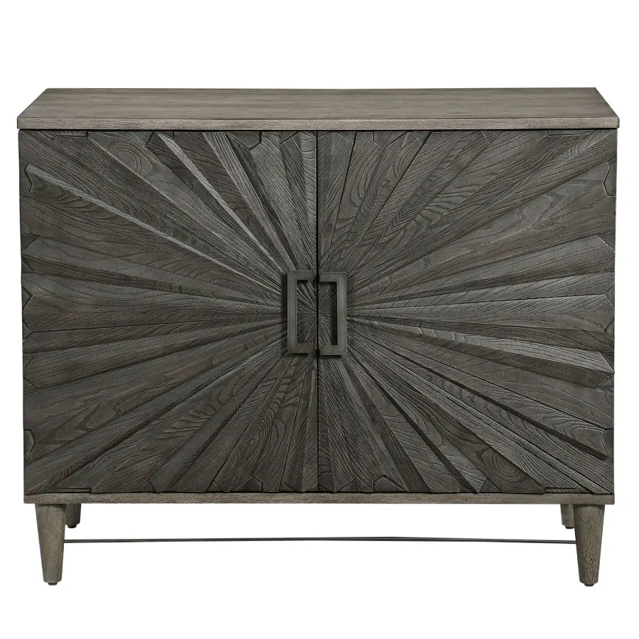 Shield Two-Door Cabinet in Dark Ebony Oak