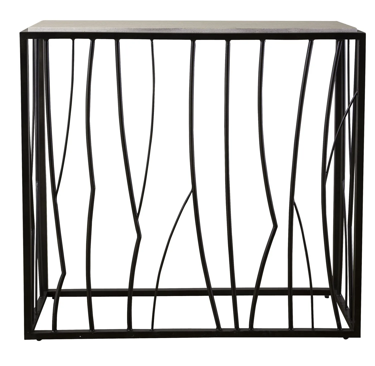 Reed Console Table in Dark Iron