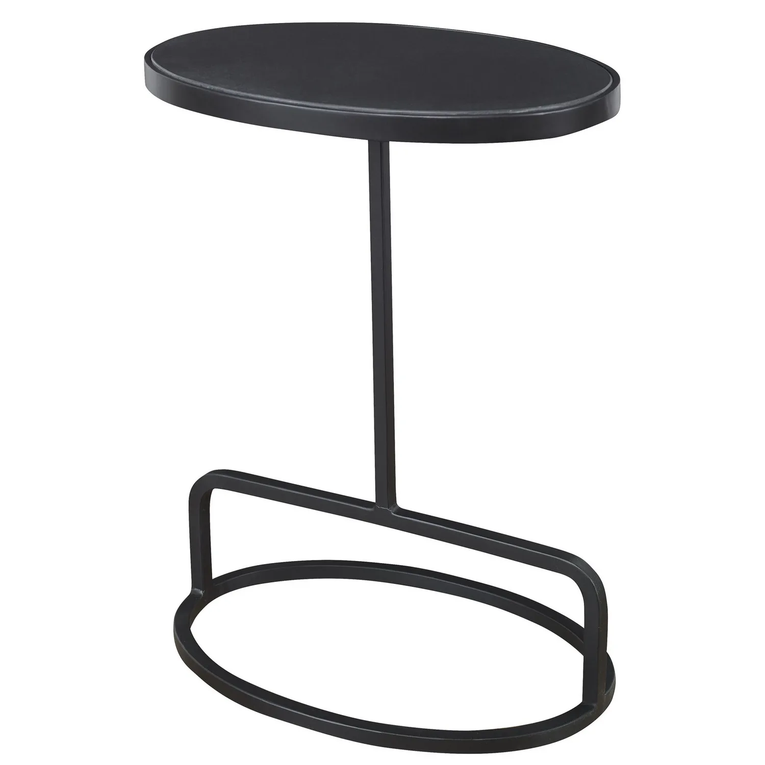 Jessenia Accent Table in Satin Black