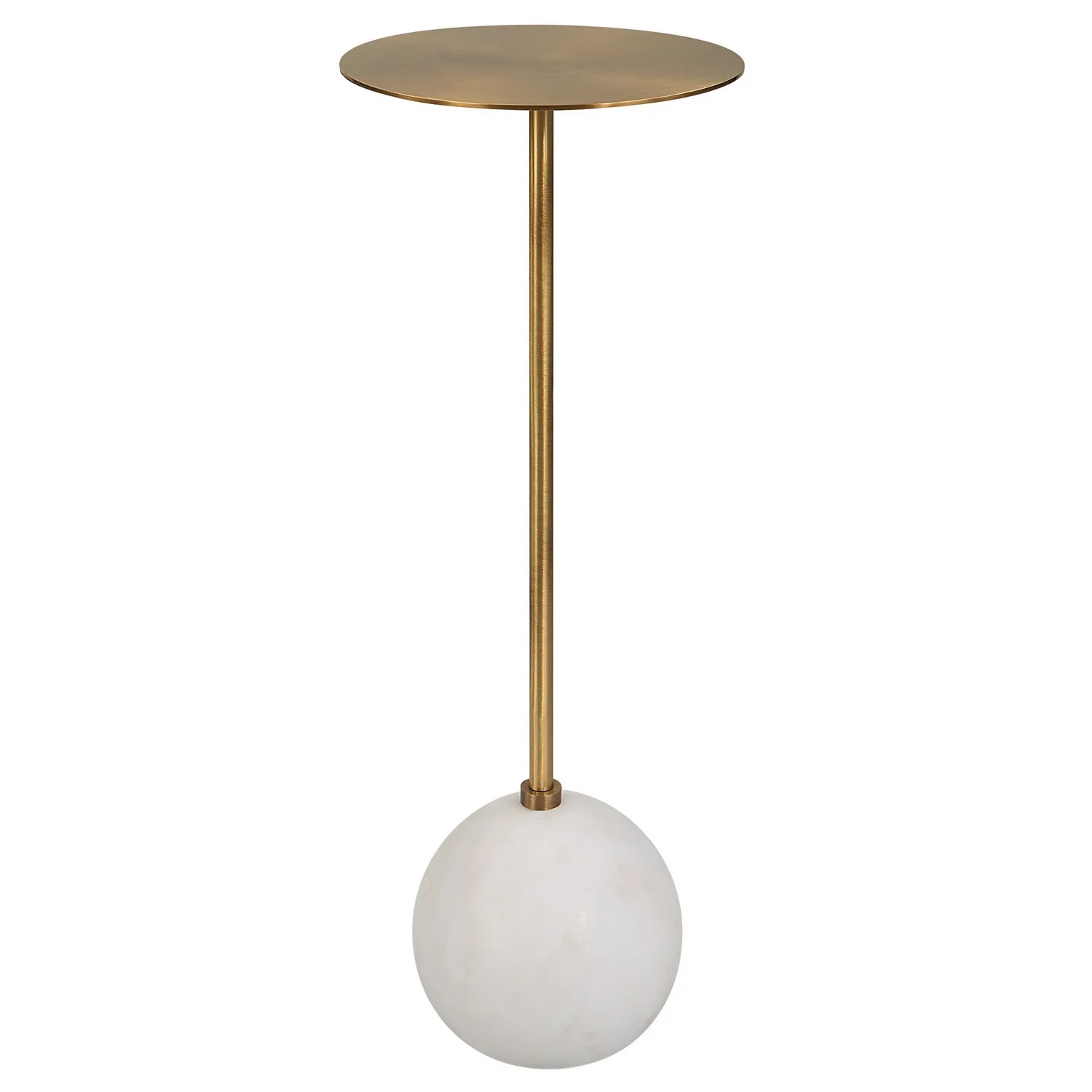 Gimlet Drink Table in Solid Brass