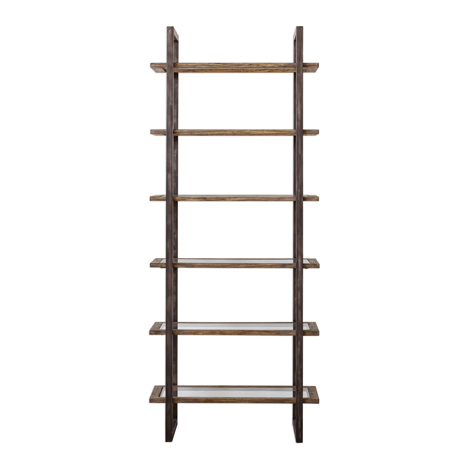 Olwyn Etagere in Aged Steel