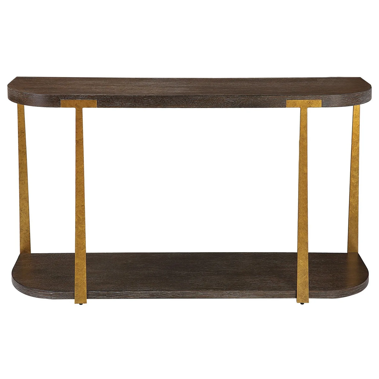 Palisade Console Table in Antique Gold