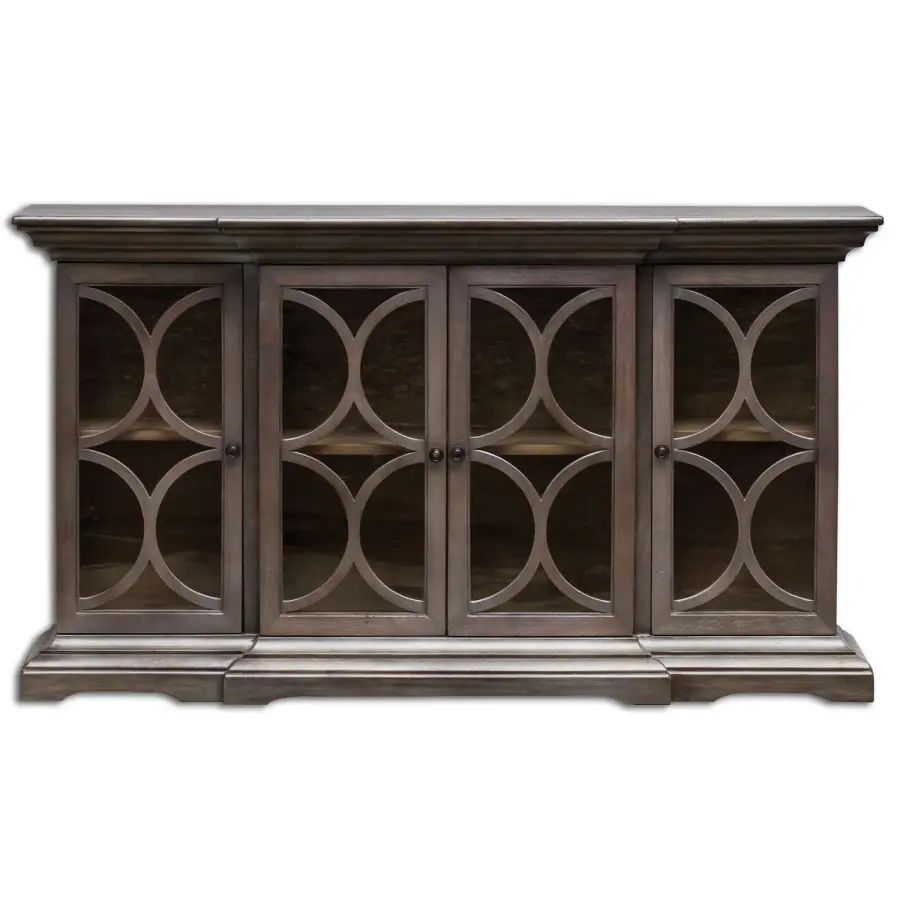 Belino Breakfront Chest in Paris Silver