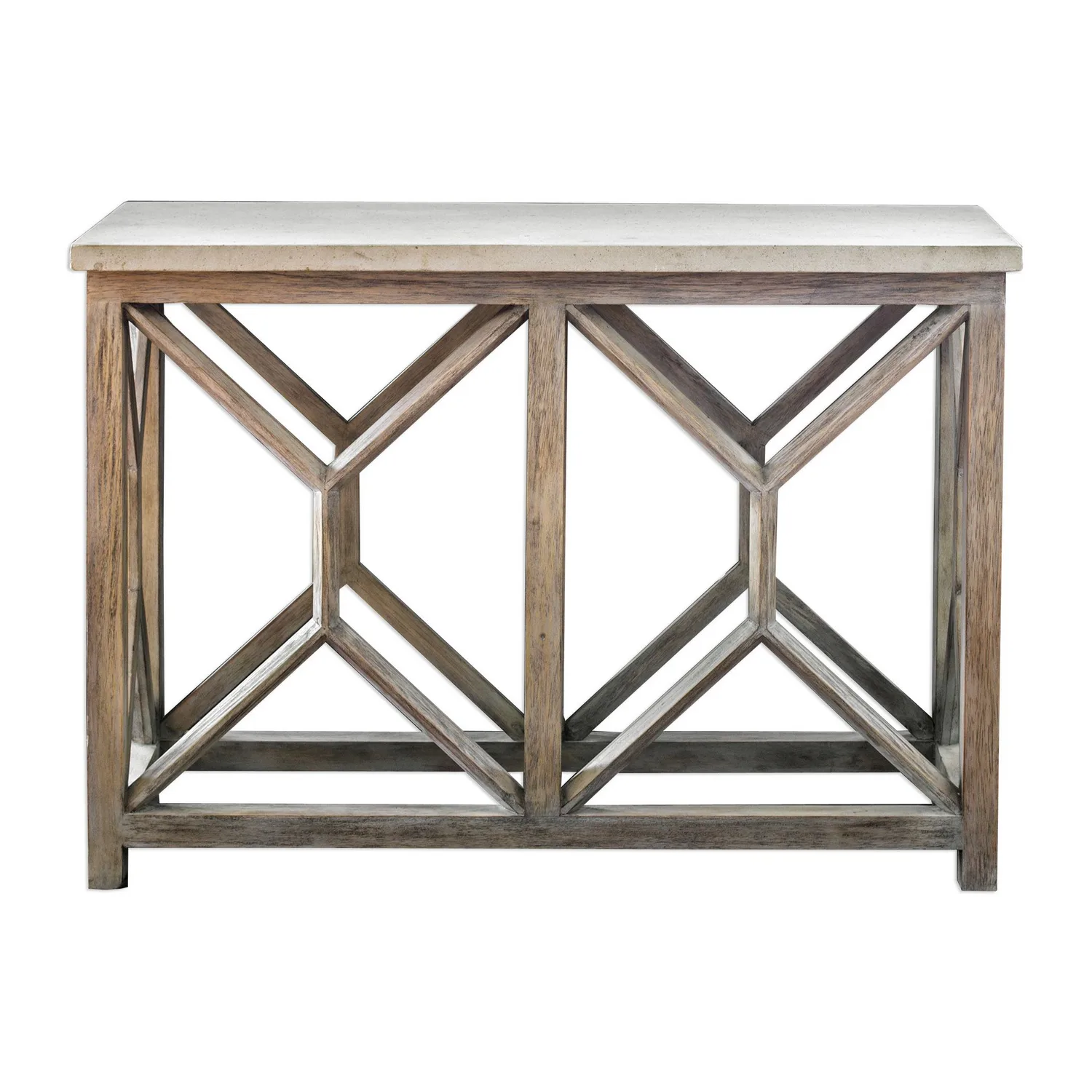 Catali Console Table in Natural Ivory