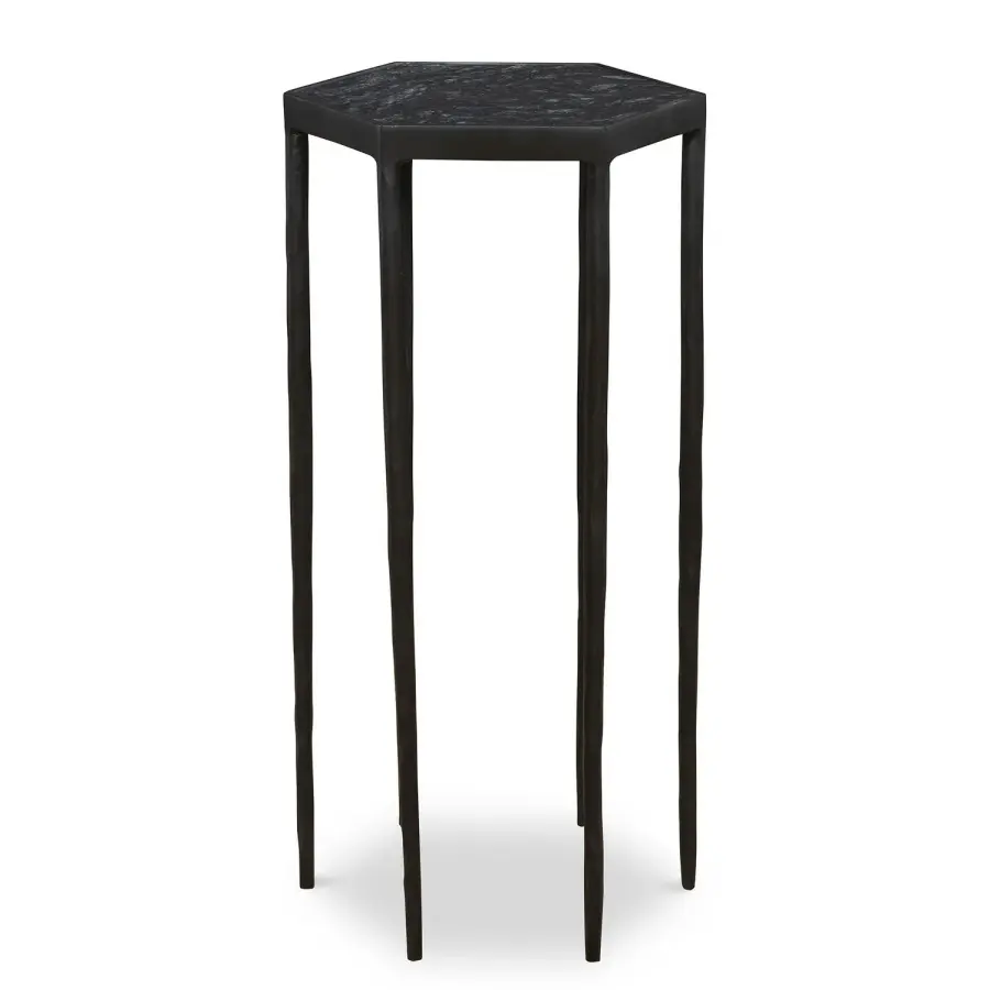 Aviary Accent Table in Satin Black