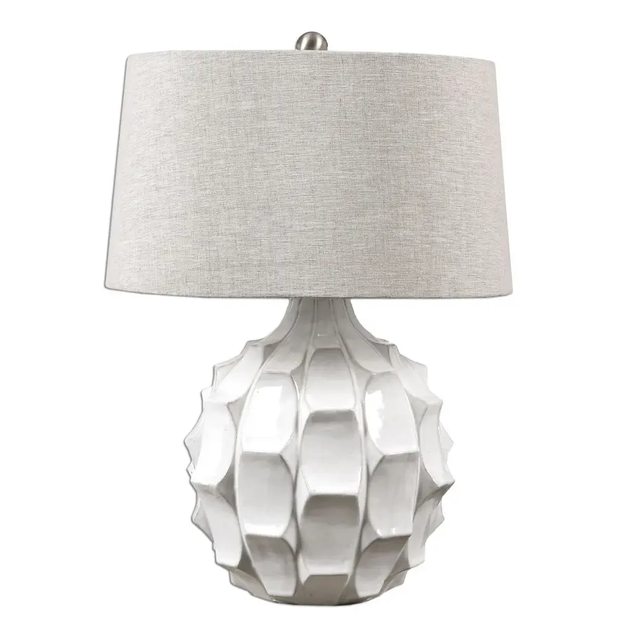 Guerina One Light Table Lamp in Brushed Nickel