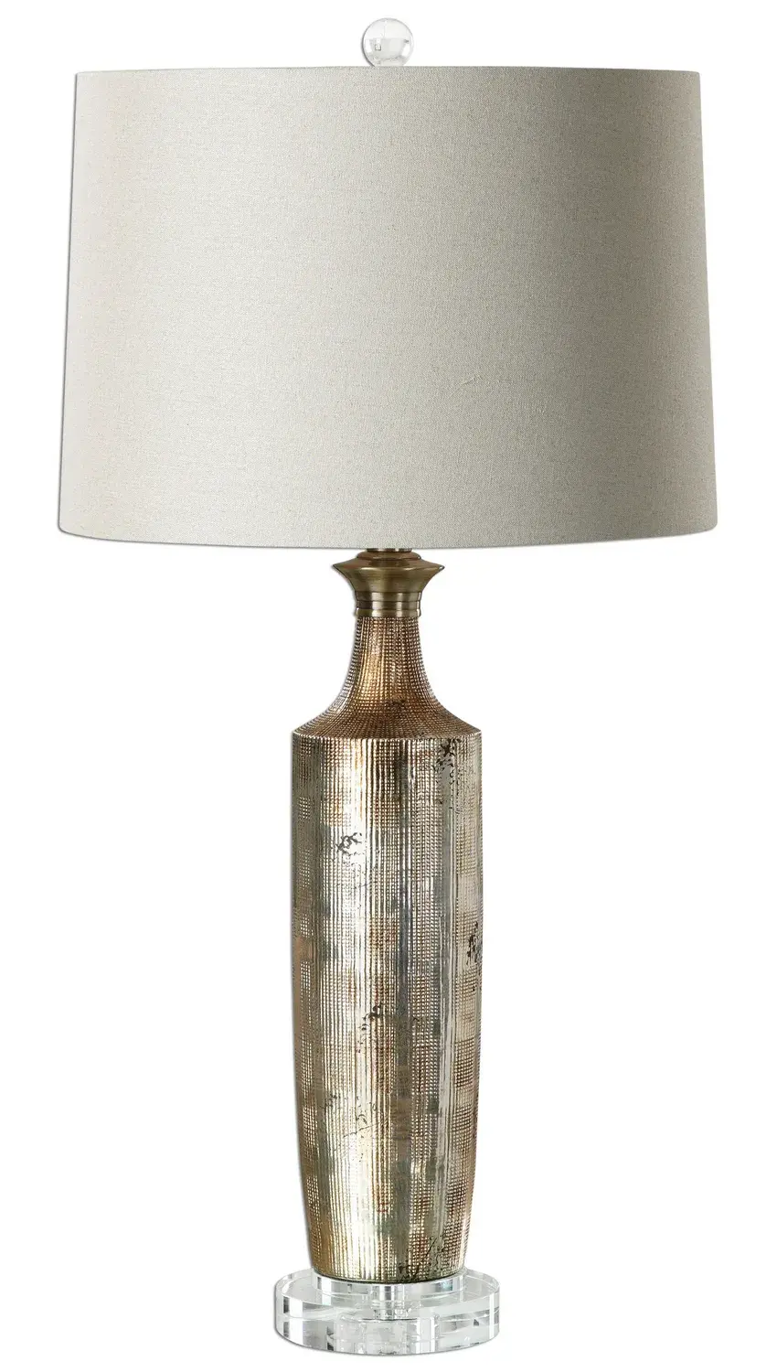 Valdieri One Light Table Lamp in Metallic Bronze