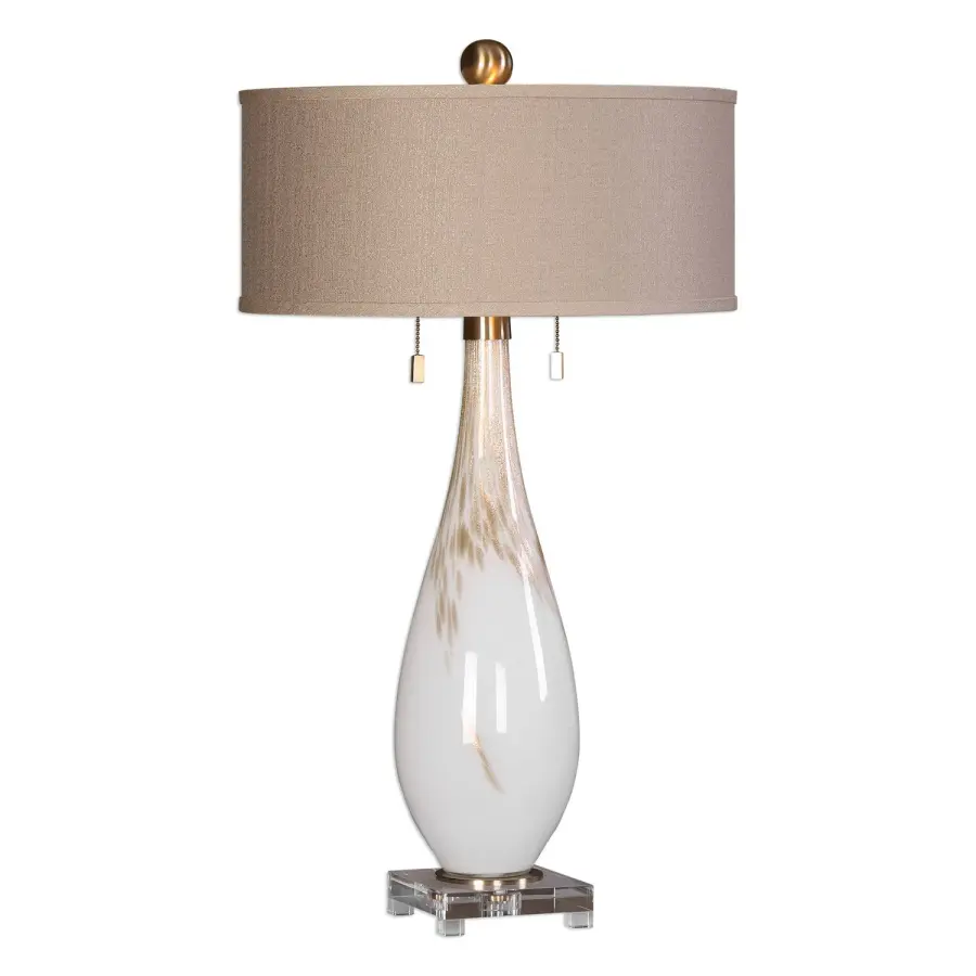Cardoni Two-Light Table Lamp in Brushed Brass
