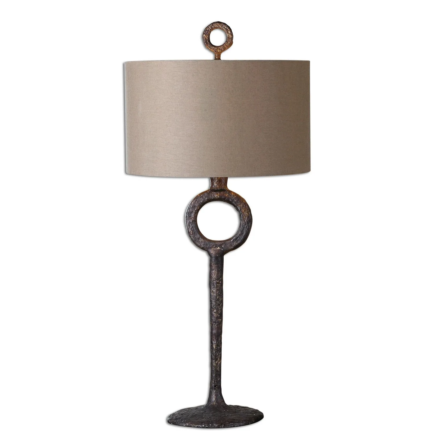 Ferro One Light Table Lamp in Rust Bronze