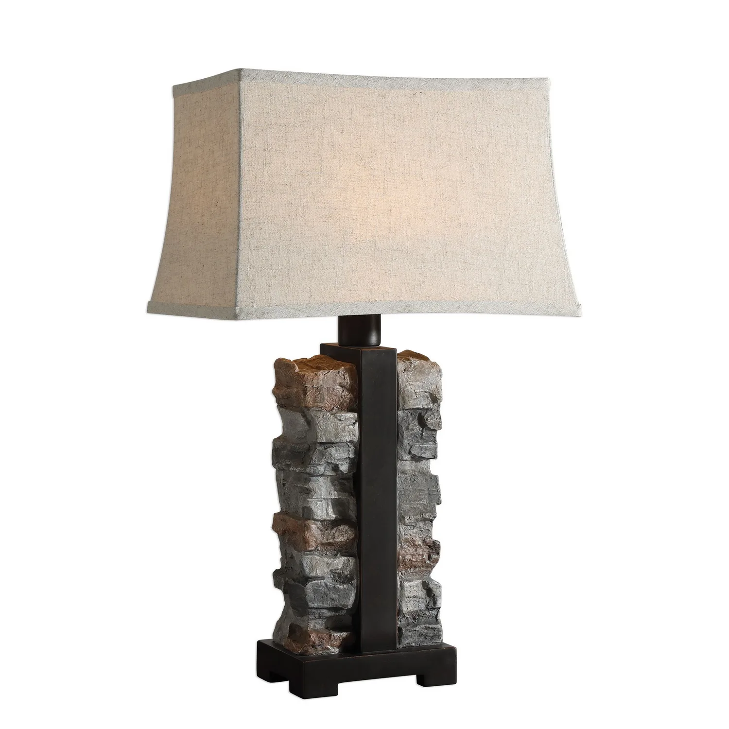 Kodiak One-Light Table Lamp in Rustic Black