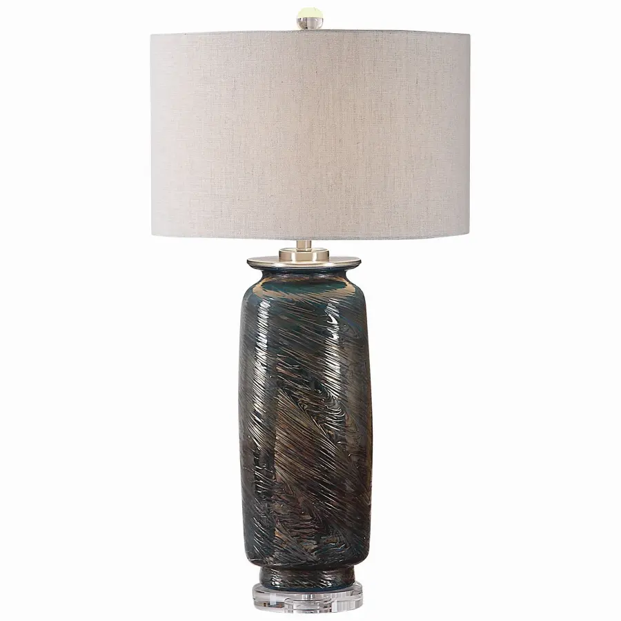 Olesya One Light Table Lamp in Brushed Nickel