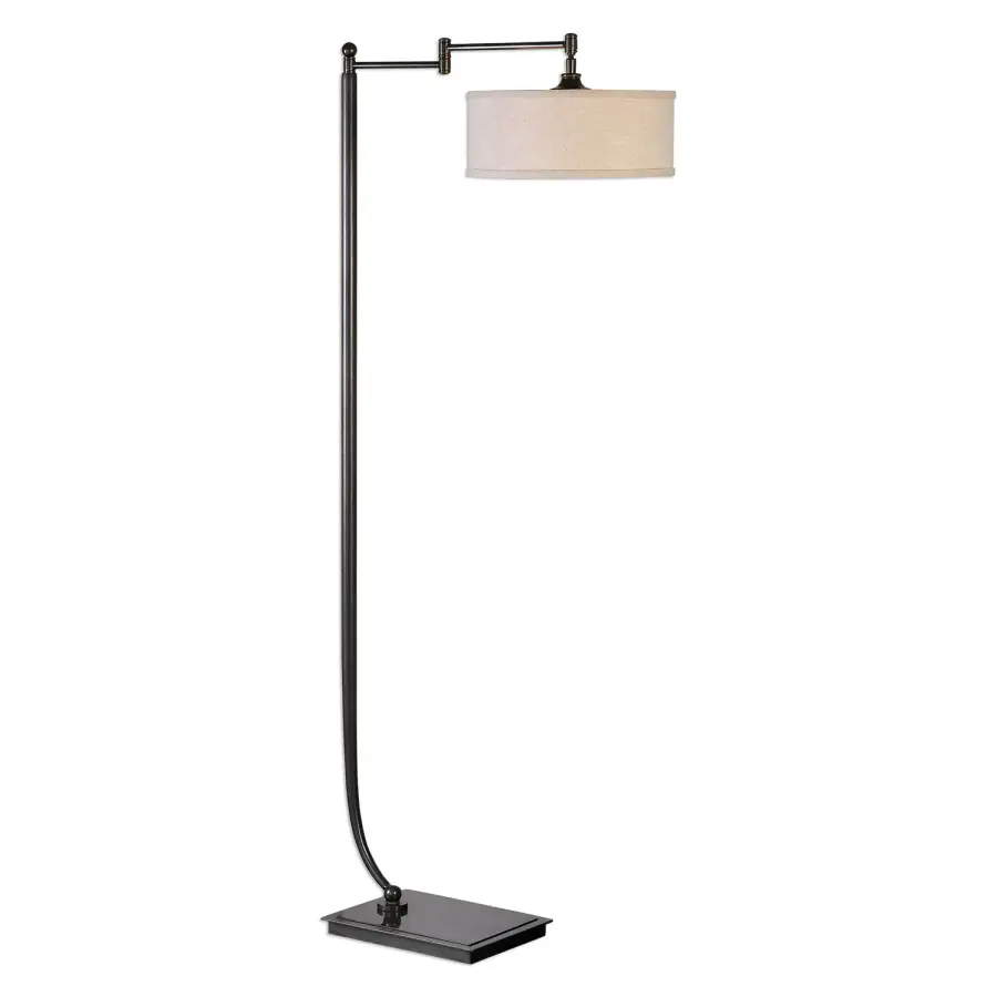 Lamine One Light Floor Lamp in Dark Bronze