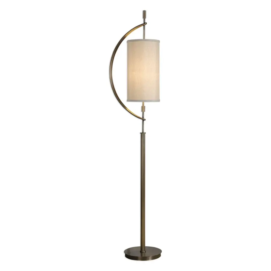 Balaour One Light Floor Lamp in Antique Brass