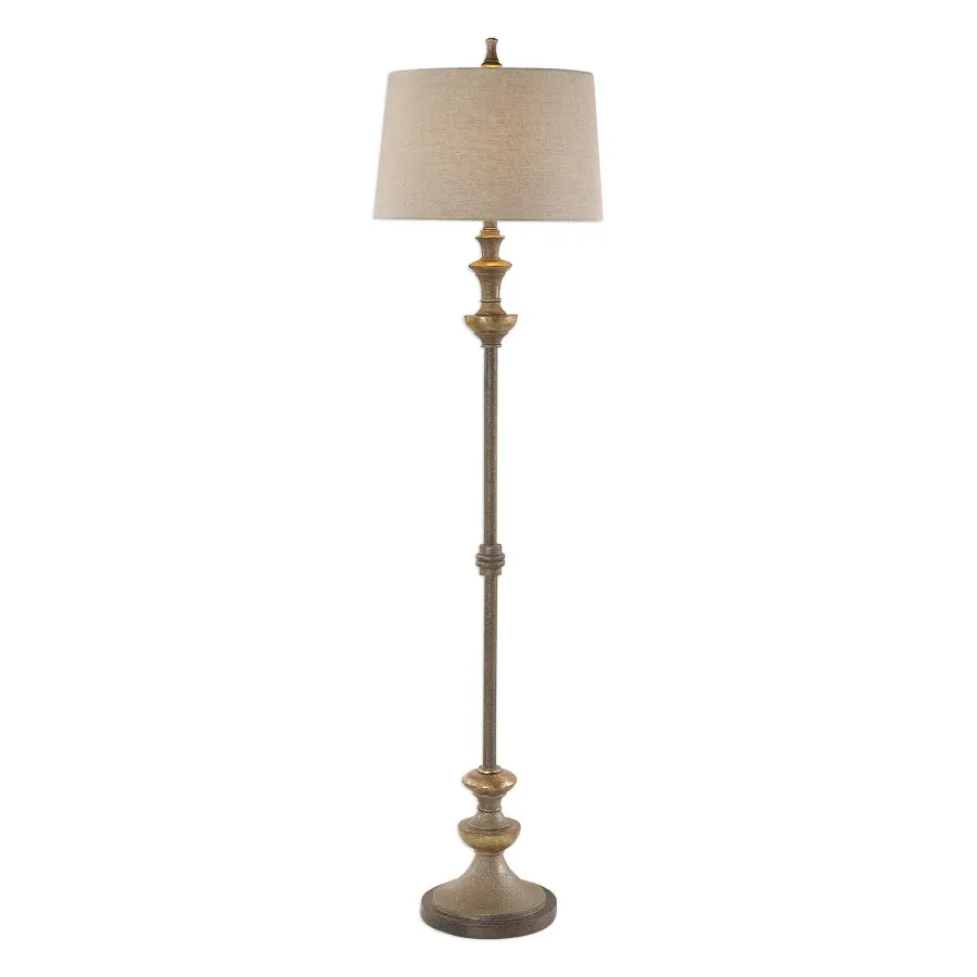 Vetralla One Light Floor Lamp in Dark Bronze