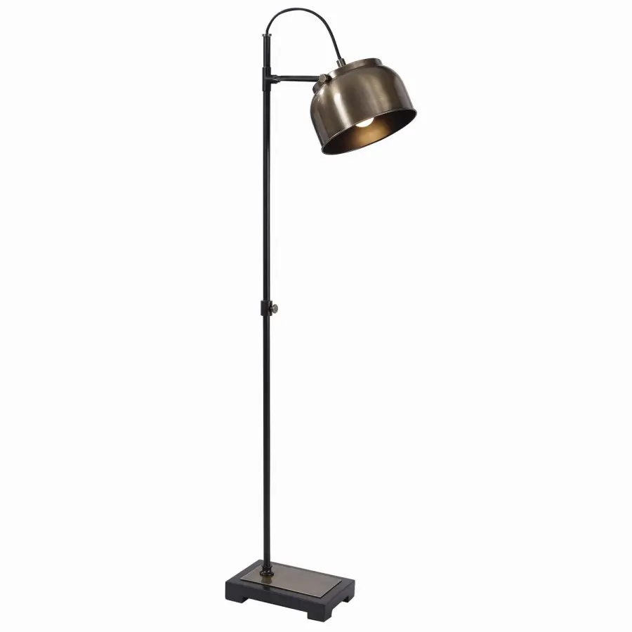 Bessemer One Light Floor Lamp in Antique Brass
