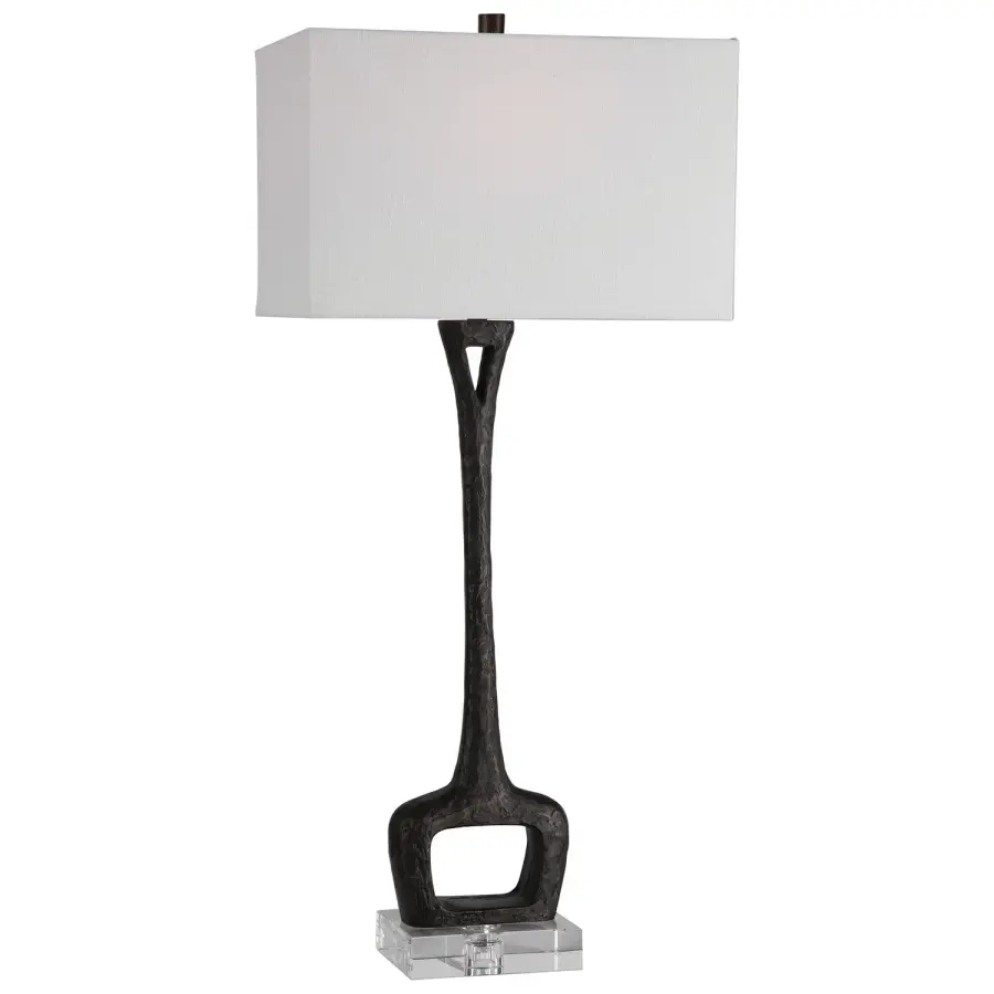 Darbie One-Light Table Lamp in Aged Black
