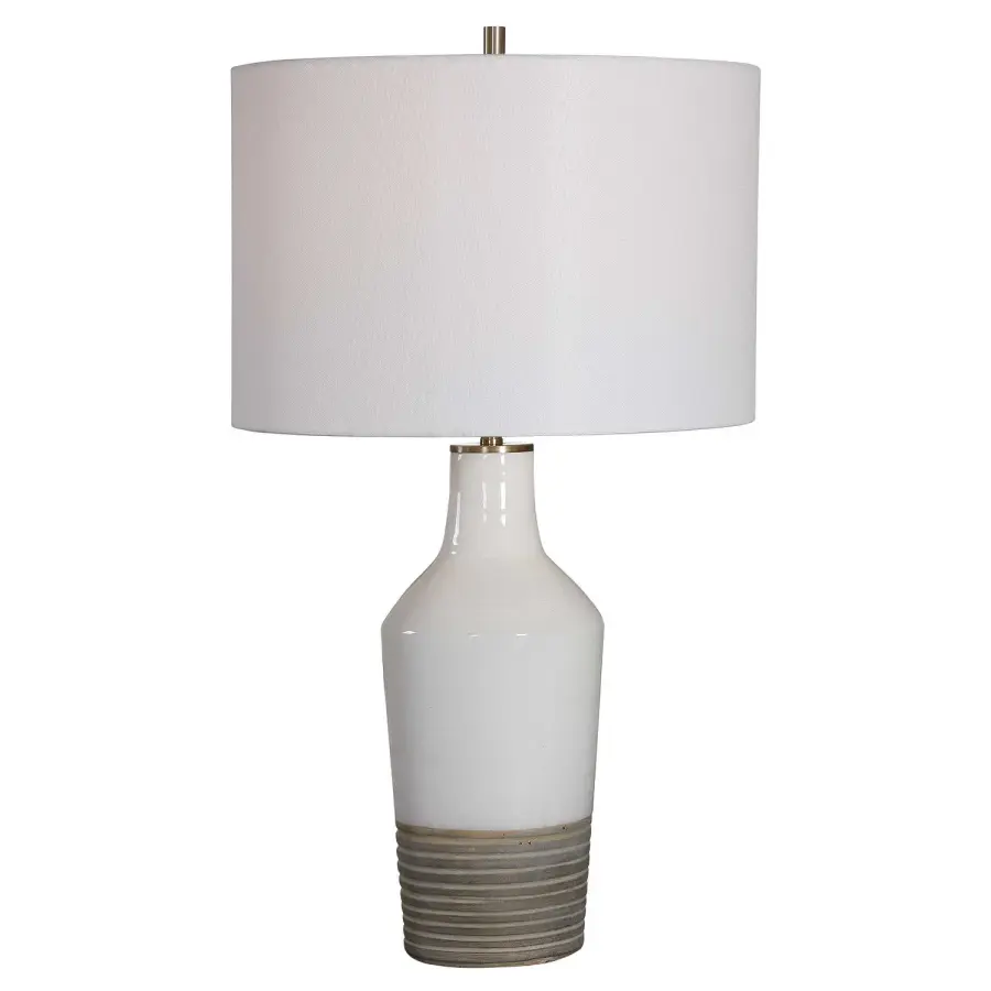 Dakota One Light Table Lamp in Antique Brushed Brass