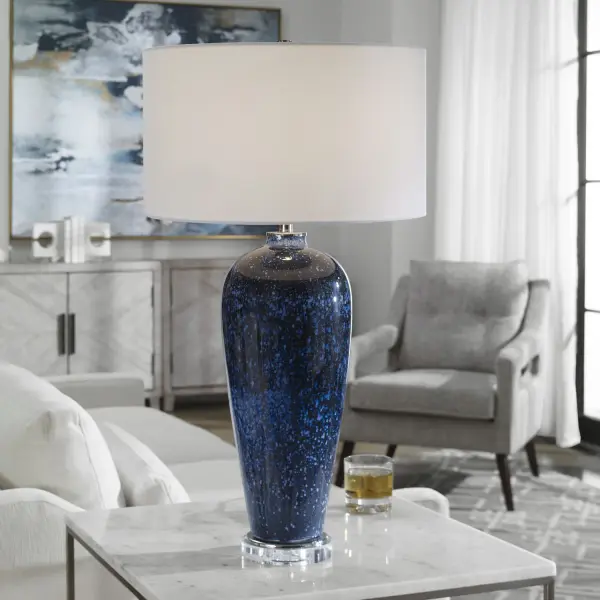 Stargazer One Light Table Lamp in Polished Nickel