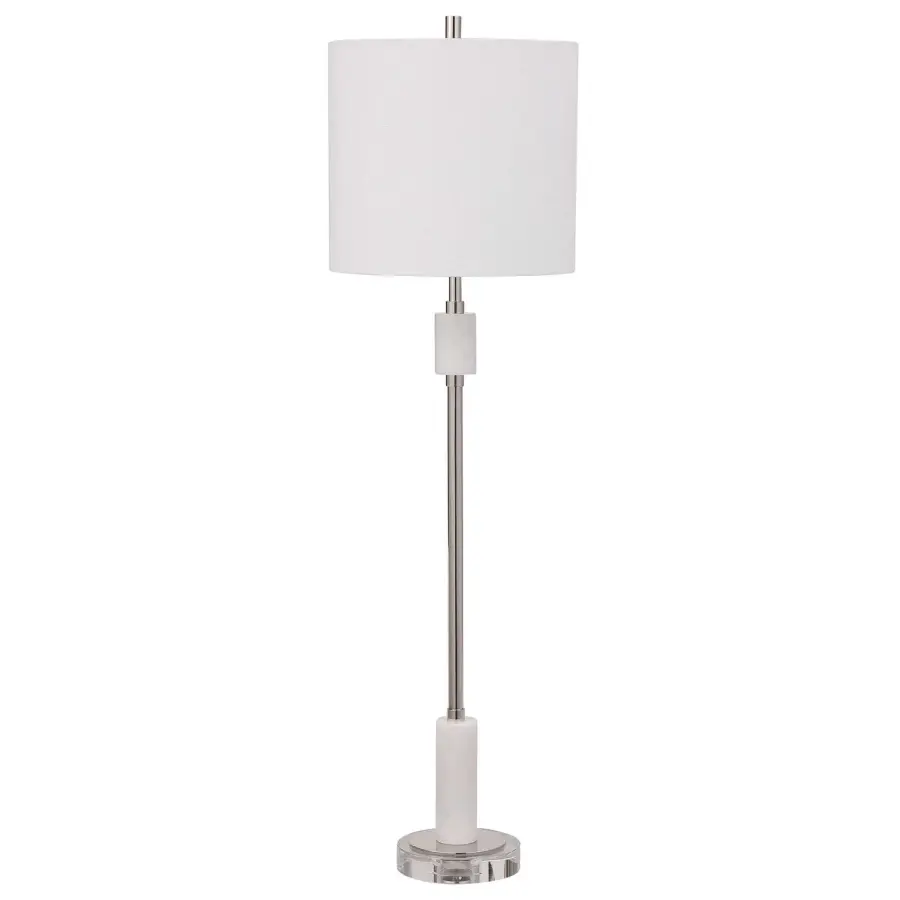 Sussex One Light Buffet Lamp in Polished Nickel