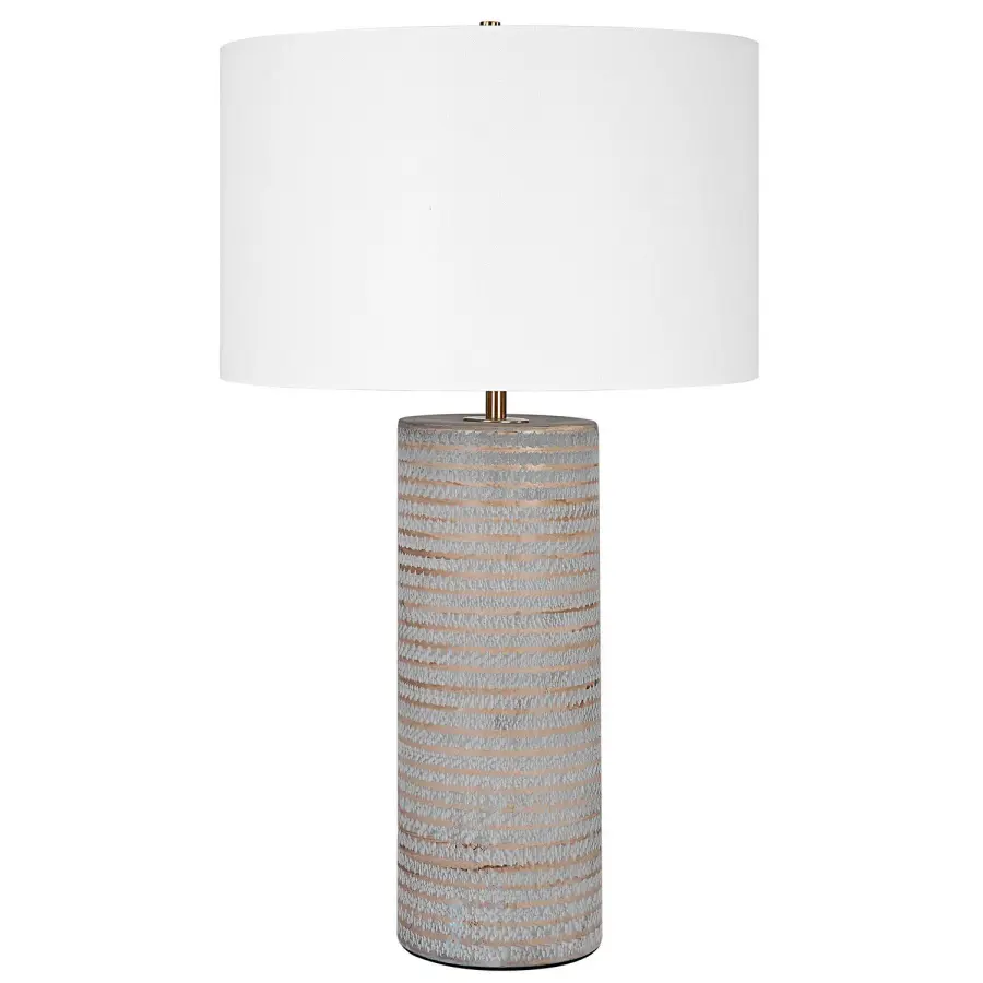 Monolith One Light Table Lamp in Antique Brass