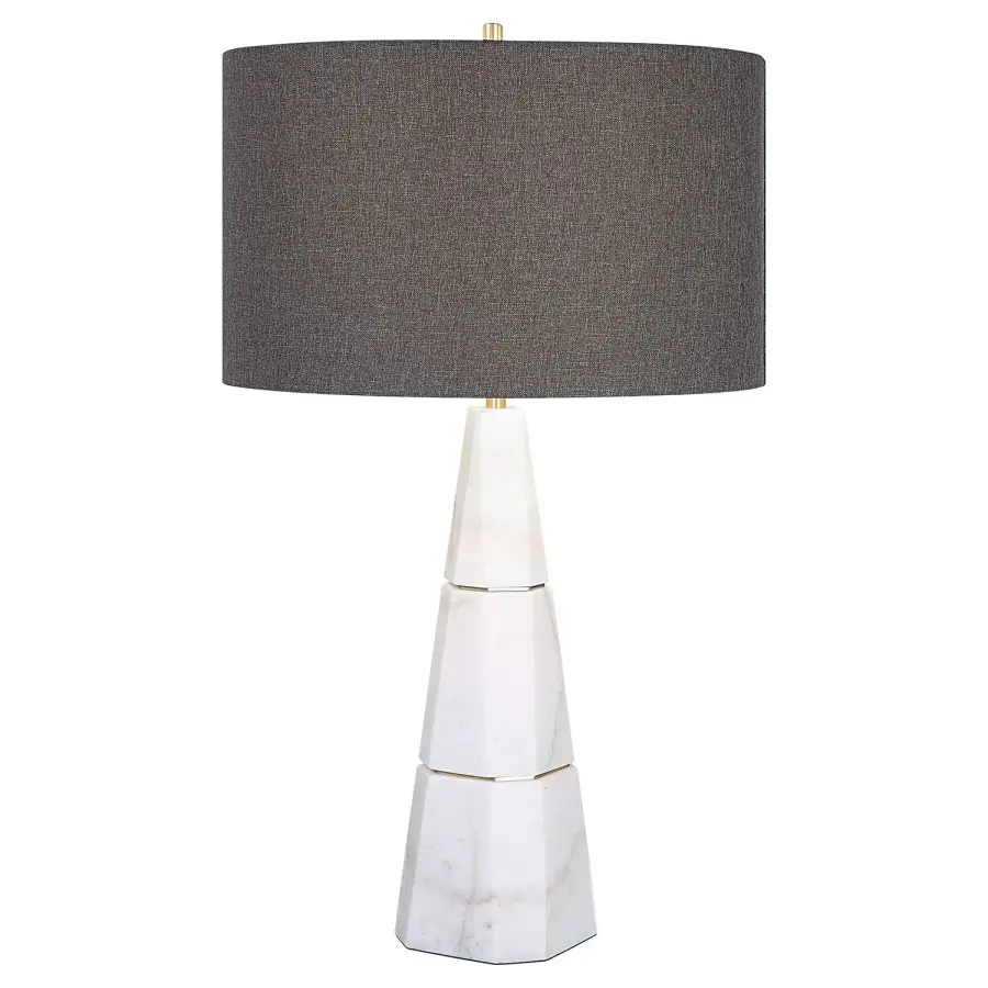 Citadel One Light Table Lamp in Antique Brass